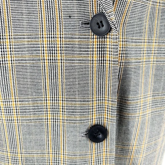 ANTHROPOLOGIE SPARKZ Plaid Blazer Lined - Picture 4 of 7
